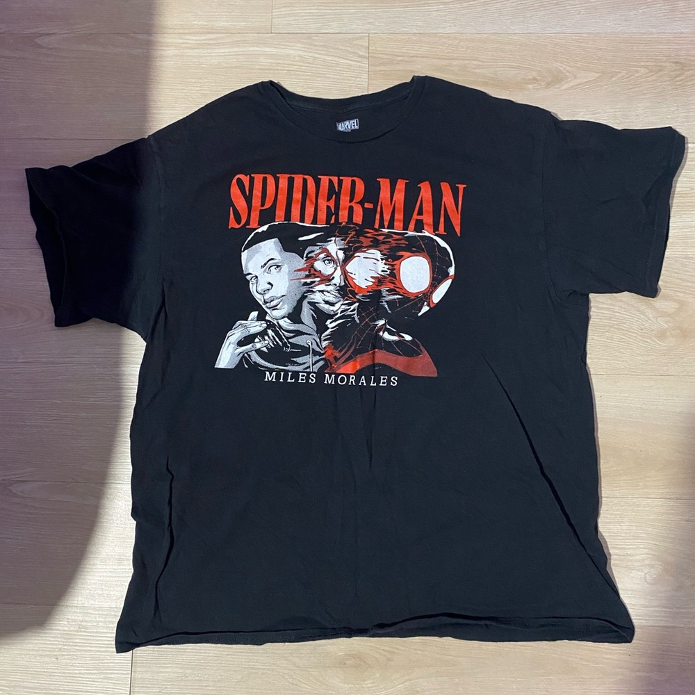 Marvel Black and Red Spider-Man Miles Morales Tee